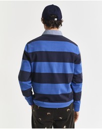 Gant - Chambray Collar Striped Heavy Rugger