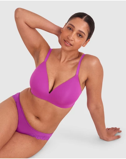 Bras N Things - NKD Lightly Lined Wirefree Bra - Purple