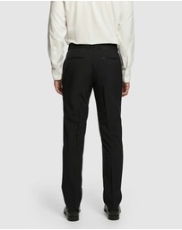yd. - Seville Slim Tuxedo Wool Blend Dress Pant