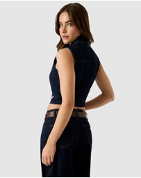 GUESS Jeans - GUESS JEANS Cropped Denim Top