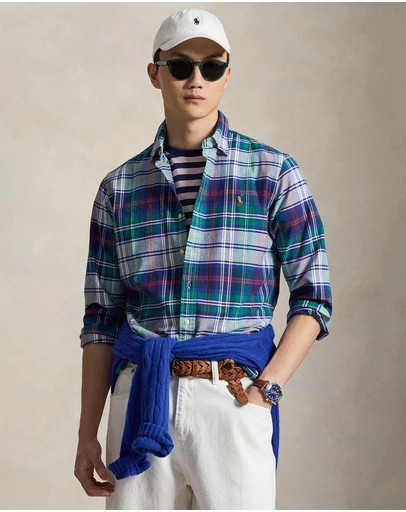 Polo Ralph Lauren - Custom Fit Plaid Oxford Shirt