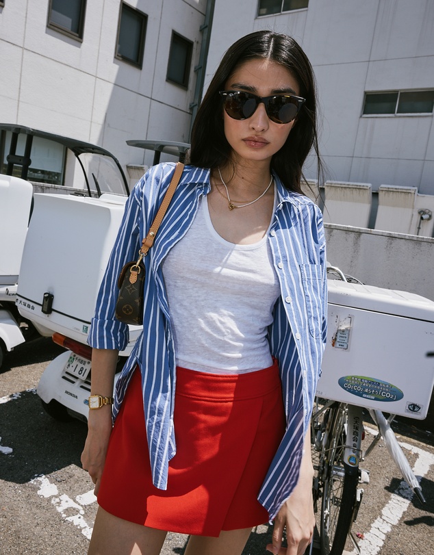 CAMIXA - Tecla Linen Jersey Top