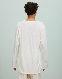 Surrounded By Ghosts - The Trona Cotton Long Sleeve Tail T-Shirt
