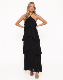 Petal & Pup - Chasity Halterneck Maxi Dress - Black