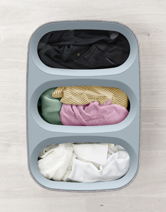 Joseph Joseph - Tota Trio 90L Laundry Separation Basket (Grey)