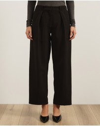 Atmos&Here - Rowen Pleated Barrel Leg Pants