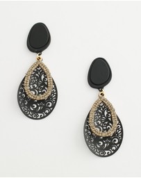 Mossée - Tilda Crystal Cutout Earrings