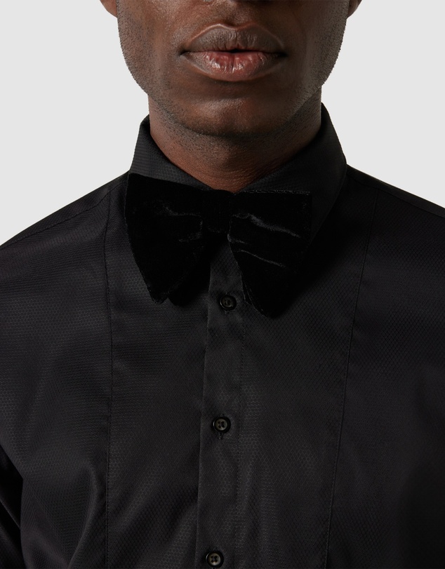 Politix - Slim Long Sleeve Panelled Formal Shirt