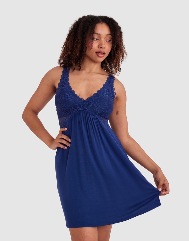 Bras N Things - Kaede Slip - Navy