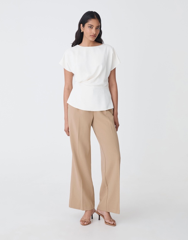 Forcast - Bonnie Gathered Peplum Top