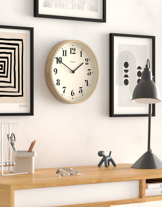 Newgate - Newgate Number Four Theatre Wall Clock-Faux Wood