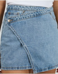 All About Eve - Lenni Mini Skort Light Blue