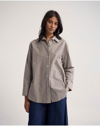 Oxford - Hailey Striped Euro Fabric Shirt