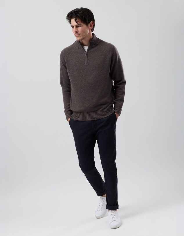 Wayver - Half Zip Wool Blend Knit