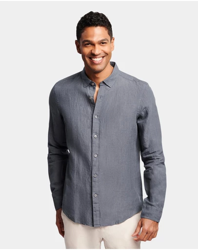 Brooksfield - Plain Linen Casual Shirt