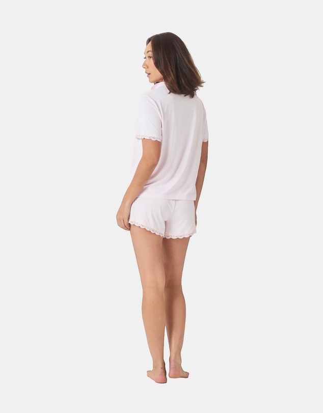 Gingerlilly - Joni Bamboo Short Set with Lace