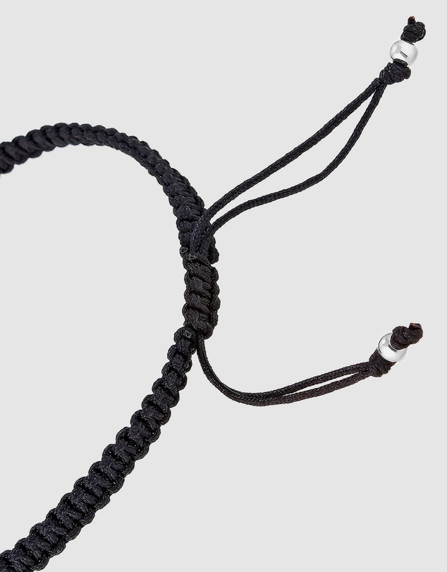 Kuzzoi - ICONIC EXCLUSIVE - Knotted Nylon Bracelet with Sterling Silver Elements