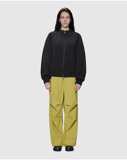 RAINS - Women's Tech Woven Bomber Jacket Black