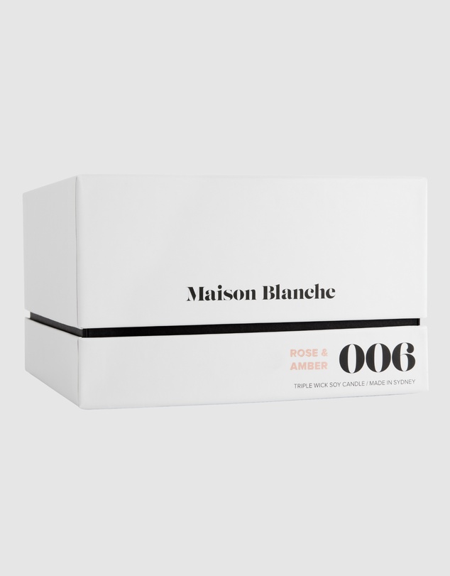 Maison Blanche - 006 Rose & Amber - Deluxe Candle