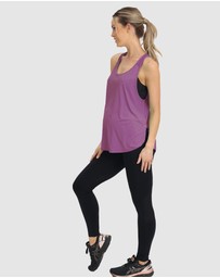 Angel Maternity - Maternity Gym Tank Top in Purple