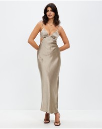 Third Form - Crush Bias Tri Midi Dress