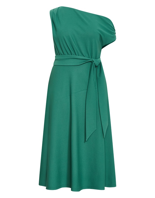 City Chic - Plus size Kate Off Shoulder Midi Dress - jade