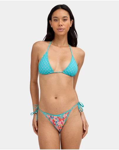 Billabong - Womens Ditsy Pop Reversible Retro Tri Bikini Top