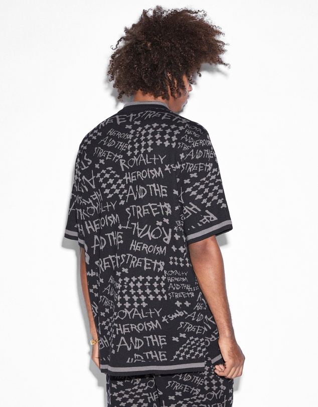Ksubi - Heroism Knit Resort Ss Shirt Black