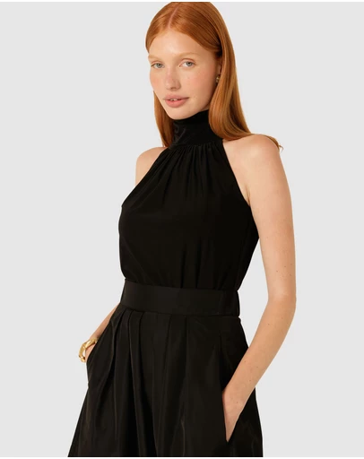 SACHA DRAKE - High Neck Tie Top