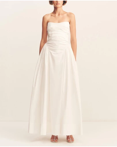 Shona Joy - Morton Strapless Panelled Maxi Dress