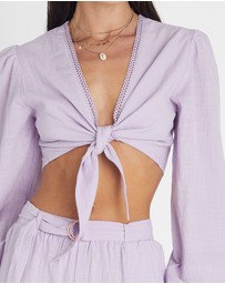 Heaven Australia - Amethyst Long Sleeve Crop