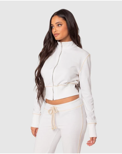 EDIKTED - Alexia Zip Up Sweatshirt