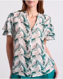 David Lawrence - Cyrus Flutter Sleeve Blouse