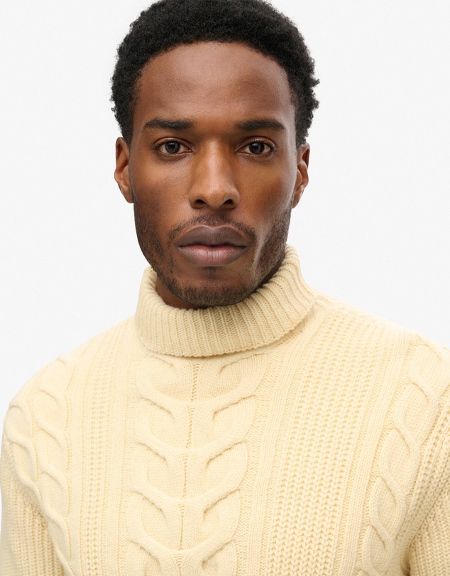 Superdry - Merchant Cable Roll Neck