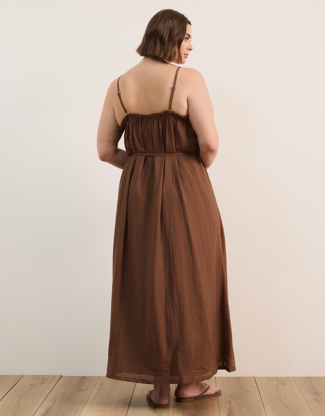 Atmos&Here Curvy - Brooks Linen Blend Maxi Dress