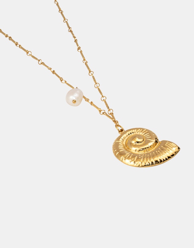 Zoe Olivia - Waterproof Freshwater Pearl and Shell Necklace