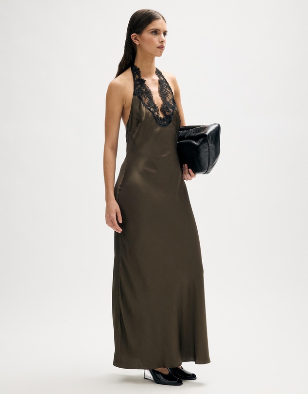 Minima Esenciales - Rume Halter Lace Midi Dress