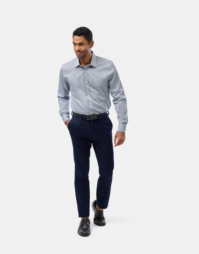 Brooksfield - Abstract Print Slim Fit Shirt