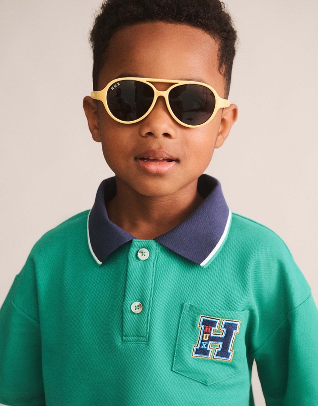 Huxbaby - Collegiate Pique Polo - Babies-Teens