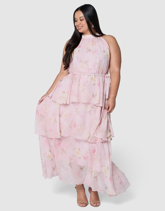 Pink Dusk by Curve Project - Adore Maxi Dress