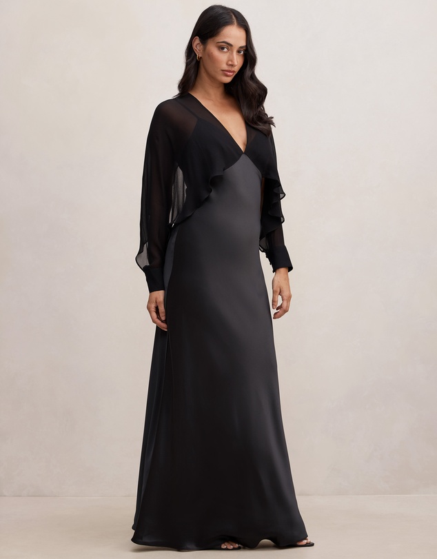 Forever New - Electra Sleeves Cape Maxi Dress