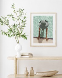 Olive et Oriel - Pool Time Art Print