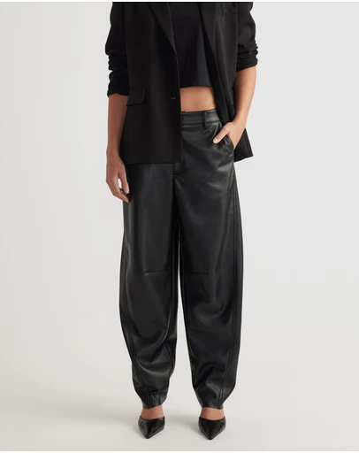 Decjuba - Natalie Polyurethane Barrel Pants