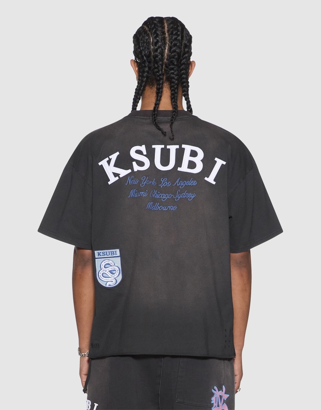 Ksubi - Genesis Ekcess SS Tee Charcoal Fade