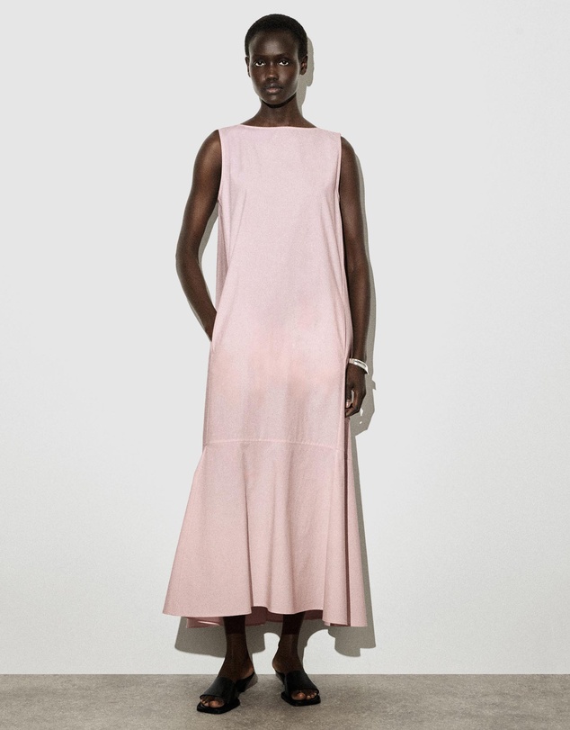 COS - Dropped-Hem Cotton Midi Dress