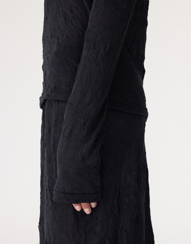 Bassike - Crinkle Jersey Longerline Top