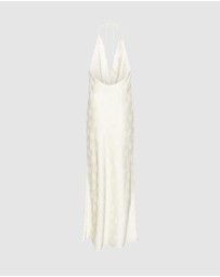 ROTATE - Satin Halterneck Dress