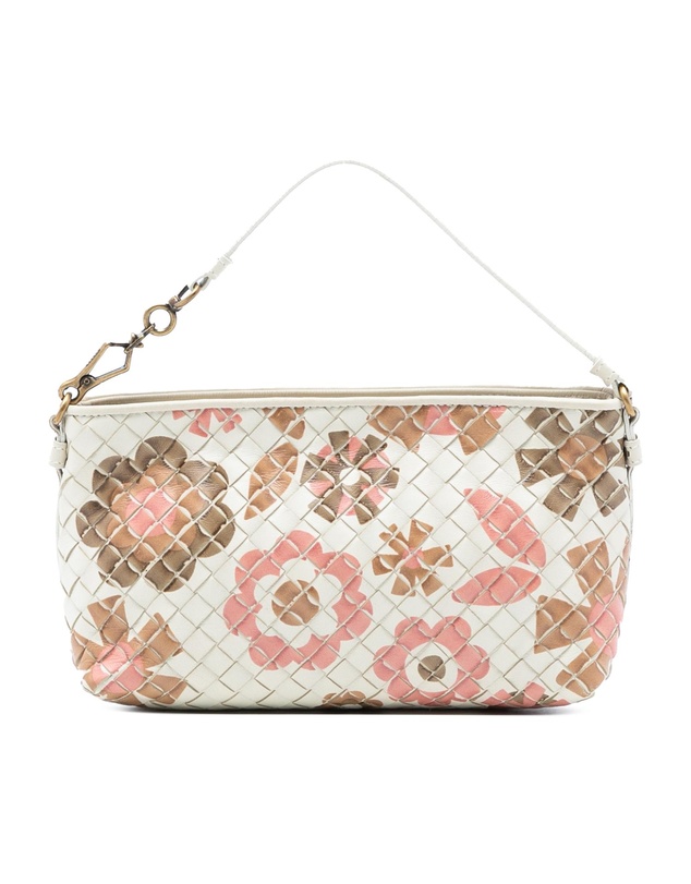 Pre-Loved by Azura Reborn - Pre-Loved Nappa Intrecciato Floral Print Handbag