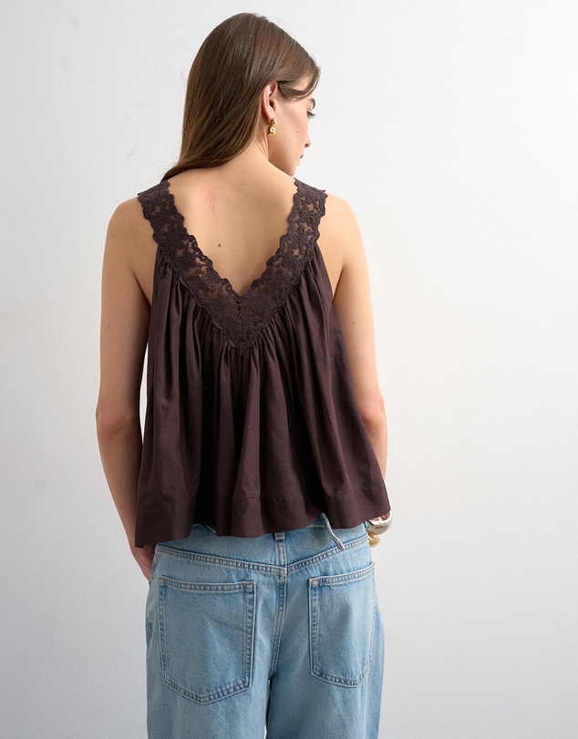 TOPSHOP - Sophie Deep V Top
