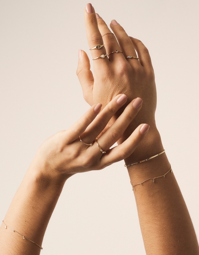 Luna Rae - Solid Gold - Solar Diamond Ring